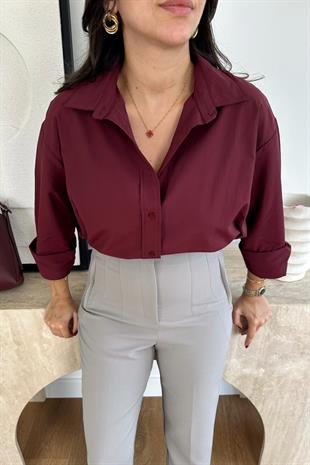 İntisa Bordo Basic Gömlek