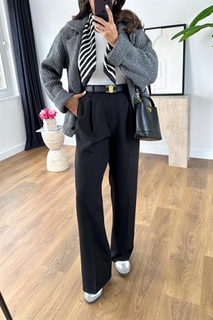 Mary Siyah Palazzo Pantolon