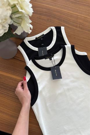 MD Beyaz Bisiklet Yaka Atlet