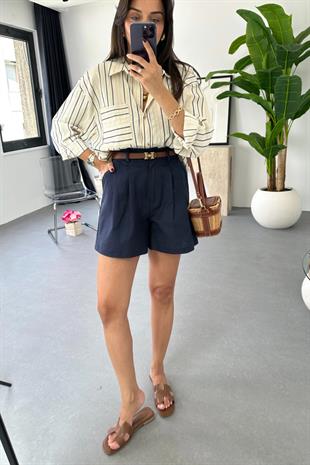 Lonse Lacivert Keten Şort