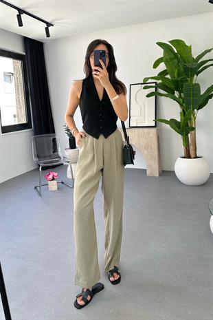 MD Luca Haki Palazzo Pantolon