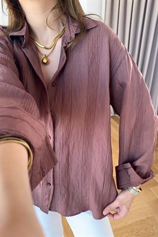 Titsa Gül Kurusu Çizgili Gömlek