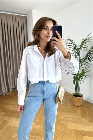 Vivalde Beyaz Poplin Gömlek
