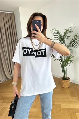 ZR Beyaz Tokyo Tişört