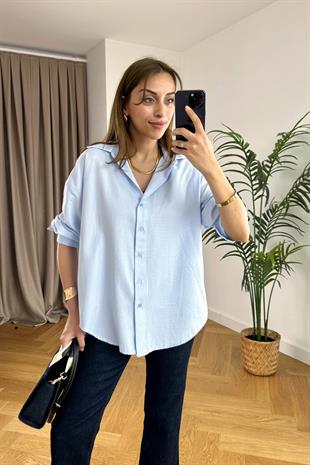 Oxford Açık Mavi Gömlek