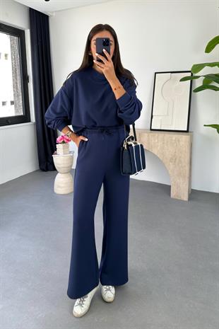 Torena Lacivert Sweat Eşofman Takım