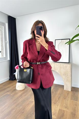 Corse Mürdüm İç Astar Detaylı Blazer Ceket