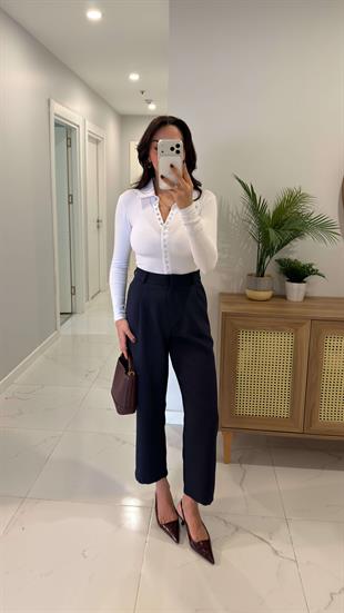 BC Montana Lacivert Premium Düz Kesim Pantolon