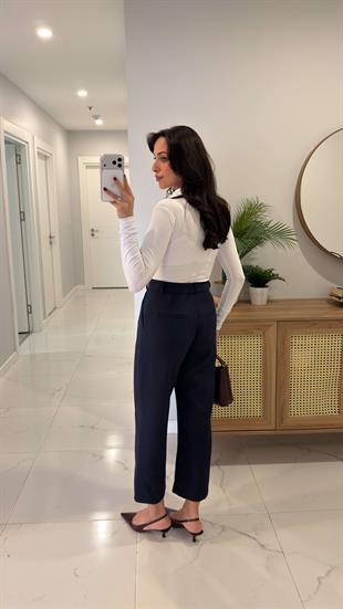 BC Montana Lacivert Premium Düz Kesim Pantolon
