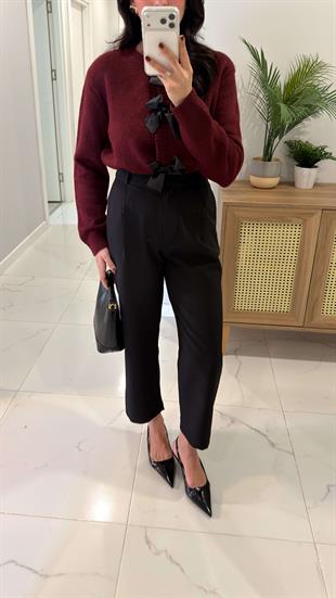BC Montana Siyah Premium Düz Kesim Pantolon