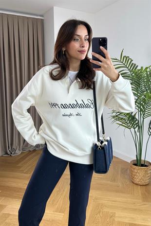 ZR Colles Polo Yaka İşleme Detaylı Sweatshirt