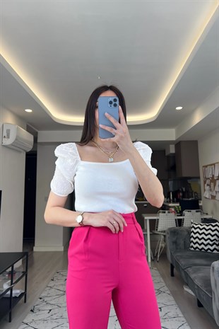 Beyaz Karpuz Kol Bluz