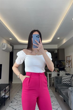 Beyaz Karpuz Kol Bluz