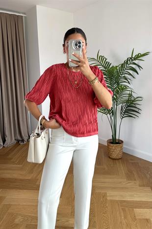 Vila Kiremit Kendinden Dokulu Bluz