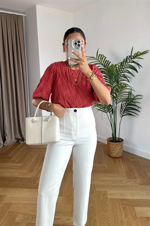 Vila Kiremit Kendinden Dokulu Bluz