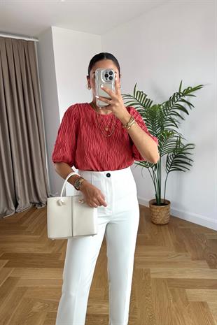 Vila Kiremit Kendinden Dokulu Bluz