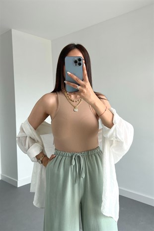 ZR Açık Kahve Bodysuit