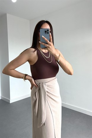 Zr Koyu Acı Kahve Bodysuit