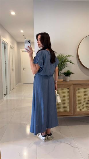 Bolex Mavi Bluz Etek Takım