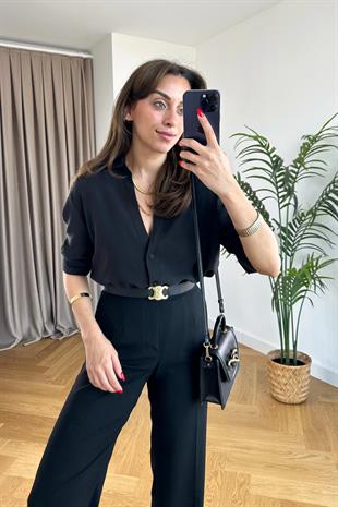 ZR Utix Siyah Tensel Gömlek