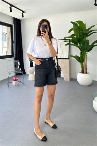 Dole ZR Antrasit Mom Şort