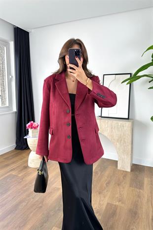 Corse Mürdüm İç Astar Detaylı Blazer Ceket