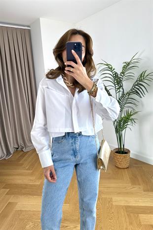 Vivalde Beyaz Poplin Gömlek