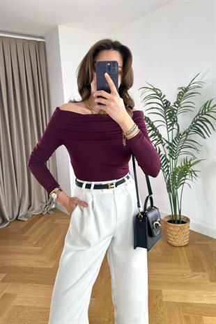 Leyly Mürdüm Madonna Yaka Bodysuit