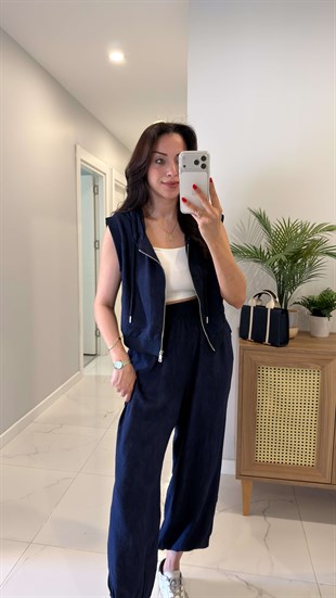 Corch Lacivert Yelek Pantolon Takım