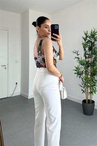 Str Çiçek Desenli Korse Büstiyer