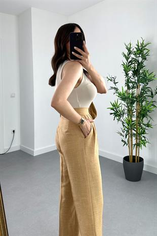 ZR İnvo Bej Kolsuz Body