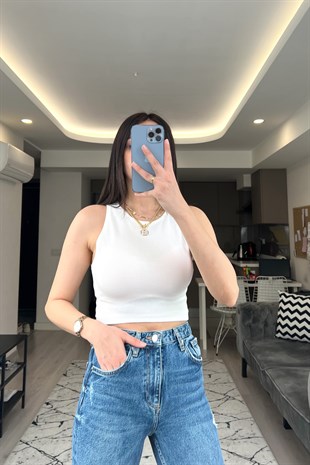 Beyaz Dokulu Crop