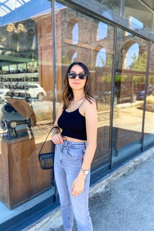 Siyah İpli Crop