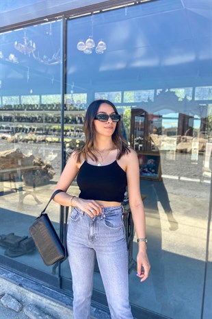 Siyah İpli Crop