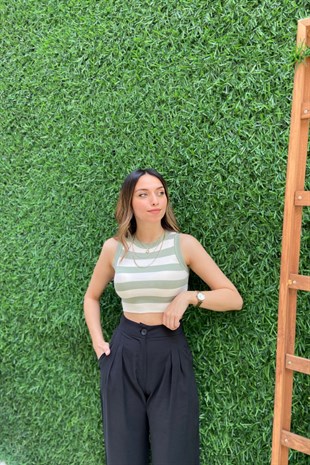 Yeşil Çizgili Crop