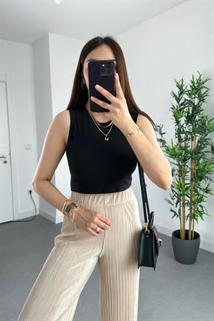 ZR Siyah Basic Crop Top