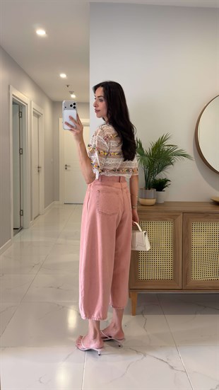 Cs Bliss Gülkurusu Kar Yıkama Barrel Jean