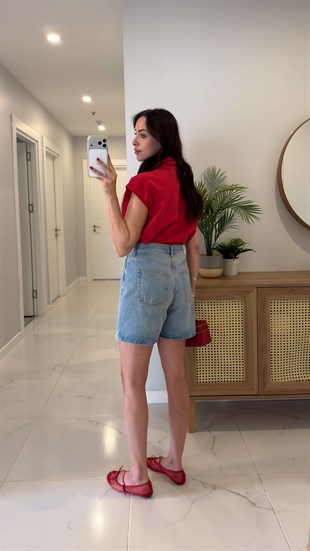 CS Delz Mavi Denim Şort