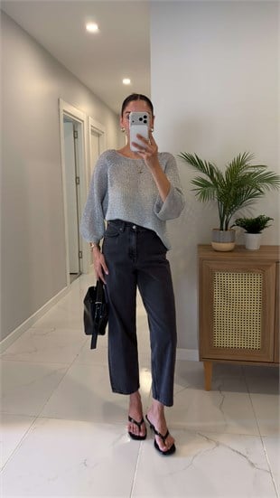 CS Jalle Antrasit Mom Jean