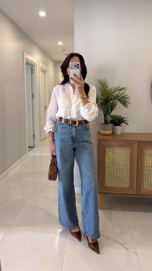 CS Rilex Mavi Wıde Leg Jean