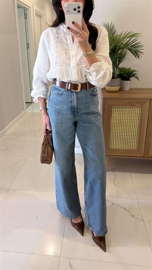 CS Rilex Mavi Wıde Leg Jean