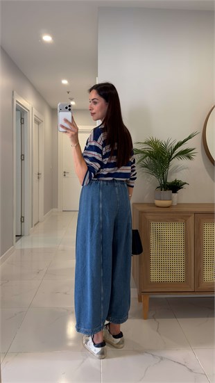 CS Sedra Mavi Barrel Kesim Denim Pantolon