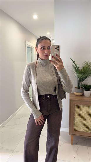 Cwilla Vizon İçinden Bady Detaylı Hırka