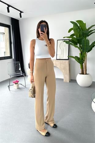 Leny Vizon Tek Düğme Detaylı Pantolon
