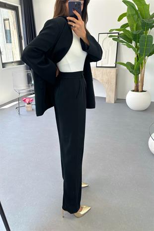 Kena Premıum Siyah Blazer Ceket Takım