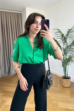 ZR Utix Yeşil Tensel Gömlek