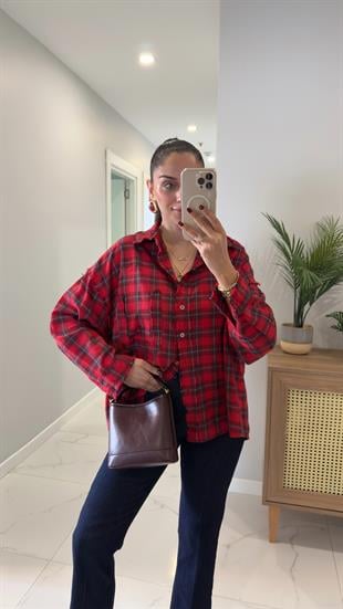 Denwera Kırmızı Lazer Kesim Gömlek