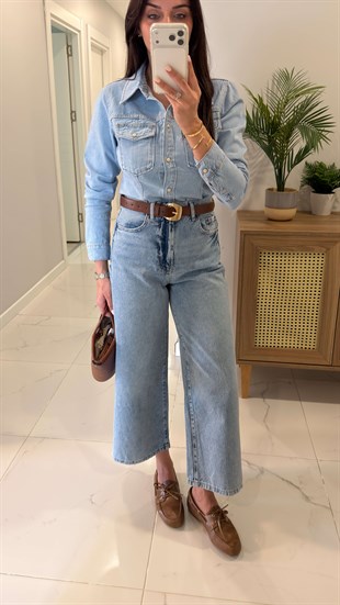 Dertlas Mavi Mom Jean