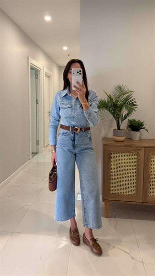 Dertlas Mavi Mom Jean
