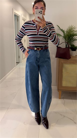Dietra Mavi Barrel Jean